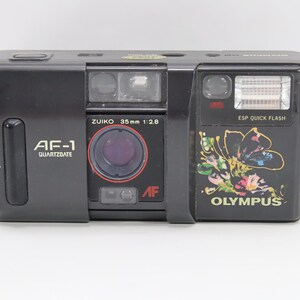 Olympus AF-1 Quartzdate 35mm Film Camera | 1986 Compact Point and