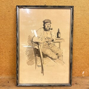 Collectible Original Marker Drawing from 1993 - Signed GS - Unique Artwork image 9