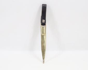 Jonny Borge Norwegian Decorative Knife | Hand Engraved Silverplate | Traditional Nordic Bunad Style | Rare Signed Piece