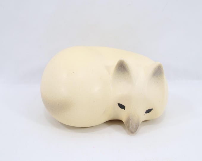 Vintage Lisa Larson Skansen Fox - Swedish Stoneware Figurine, Scandinavian Ceramic