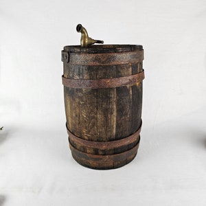 Vintage Norwegian ale barrel - Vintage Wodden barrel - Wooden Beer barrel  or Tavern barrel