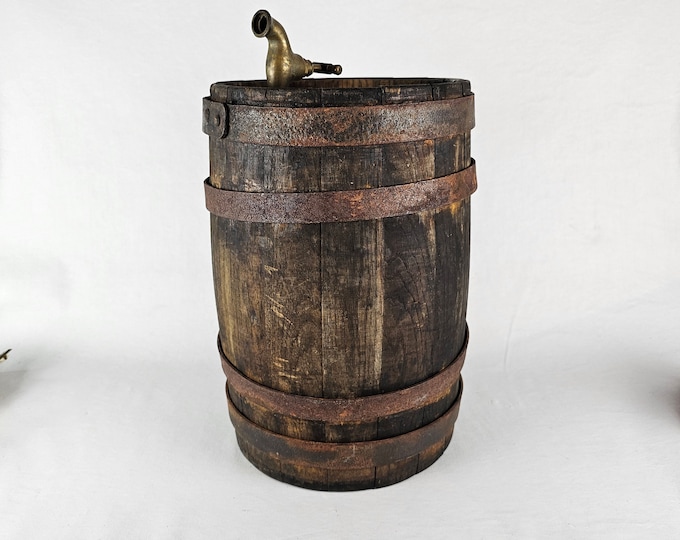 Vintage Norwegian ale barrel - Vintage Wodden barrel - Wooden Beer barrel  or Tavern barrel
