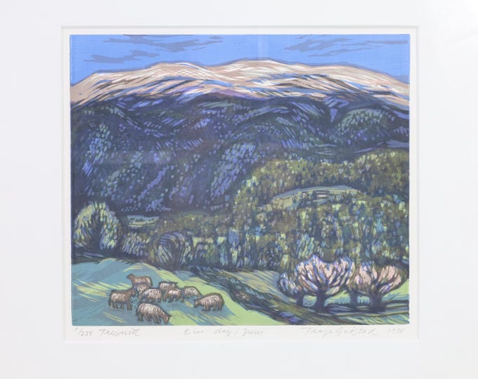 A Day in June Xylography by Terje Grøstad | Limited Edition Art Print 1/225 | Collectible Art Gift | Fine Art Decor