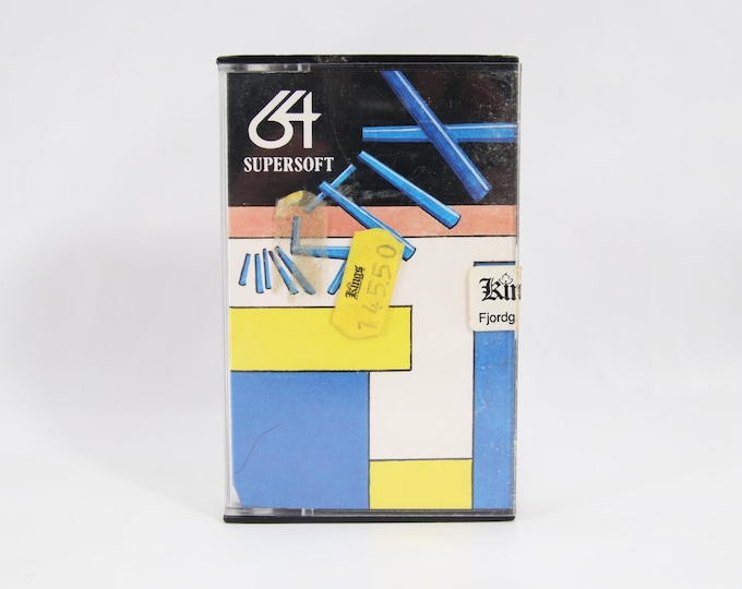 STIX C64 | 1983 Commodore 64 Cassette Game by Supersoft | Tested Vintage Arcade-Style Action | Rare Early 8-Bit Computer Collectible