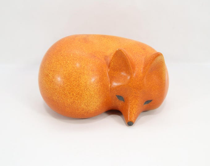 Lisa Larson Fox Figurine | Vintage Swedish Gustavsberg Stoneware from the Skansen Series | Scandinavian Ceramic Art Collectible