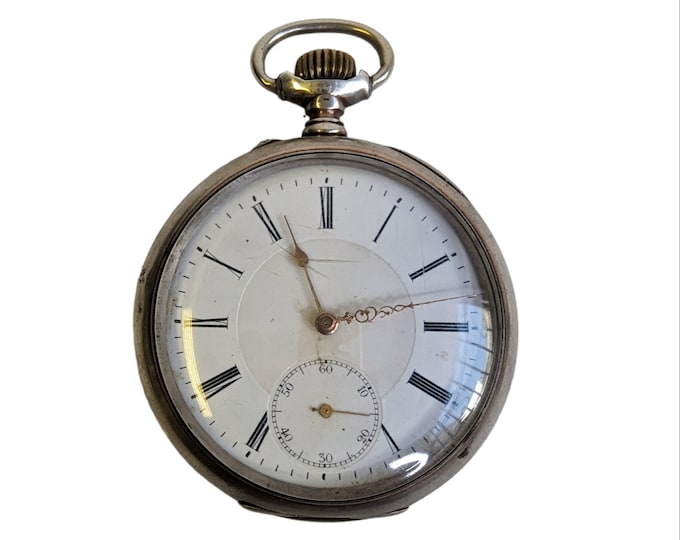 Antique pocket watch from Ancre Ligne Droite - Collector's item watch