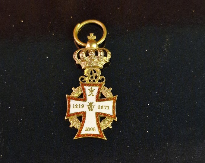 Order of the Danes, Royal orders, Scandinavian collectibles, Rare etc. collectibles, The Danish Royal Cross, Rare object for sale.
