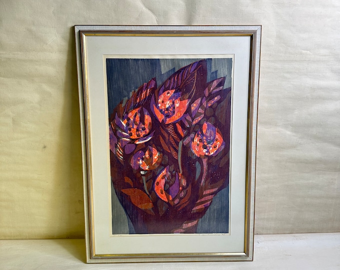 Limited Edition Rare Vintage Color Print by Øystein Sigursson - Vibrant 1972 Artwork