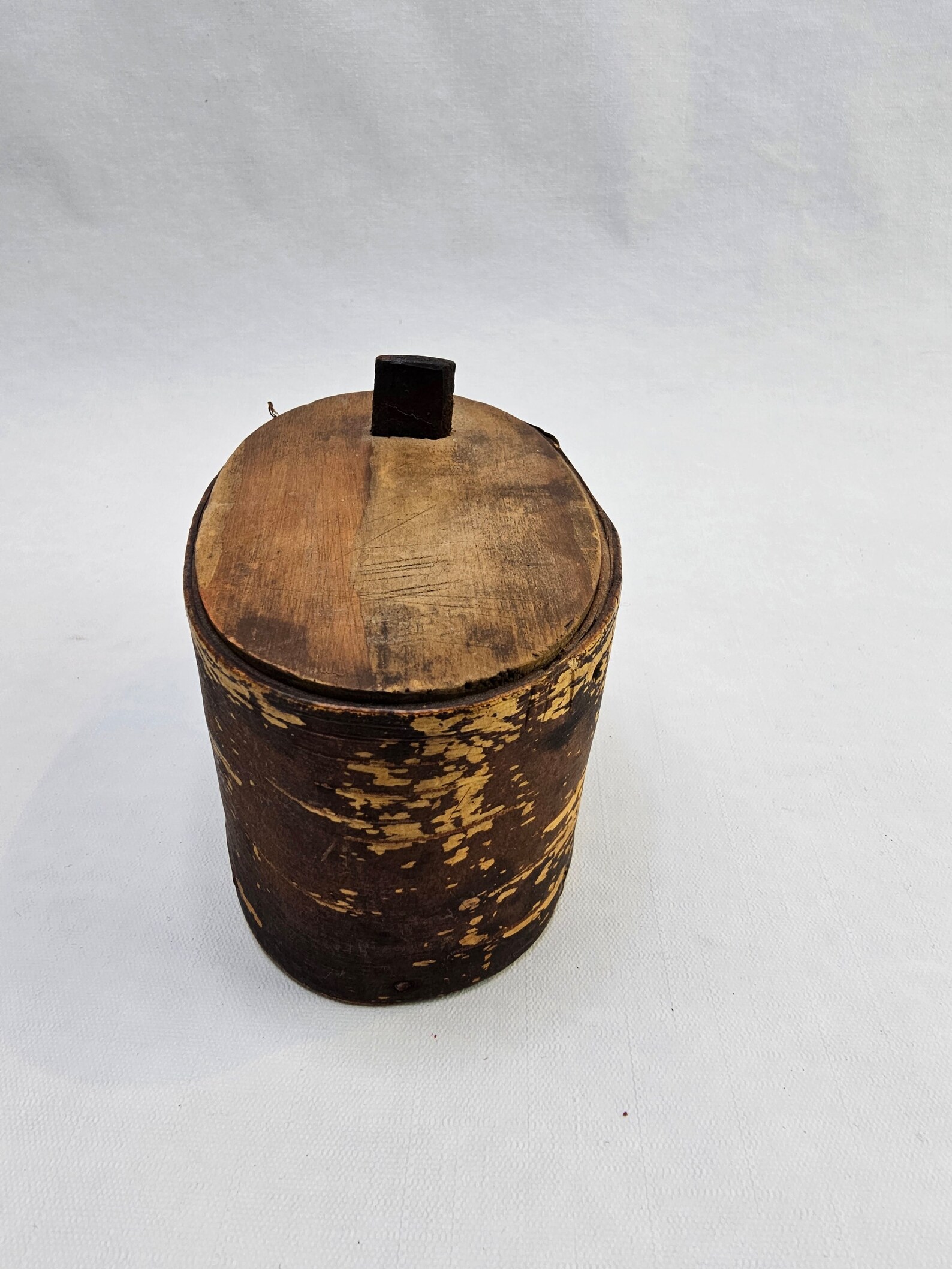 Cute Little Hand Carved Vintage Norwegian Tine Box, Folk-art, Mid ...