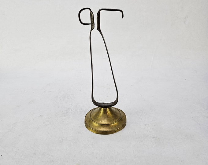 Authentic Norwegian Folk Art Candlestick Holder - Antique Traveler's Style - Stunning 1700-1800s Craftsmanship