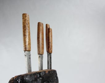 Vintage Handmade Knifes from Telemark - Norwegian Folk Art Collectible - Interior decor