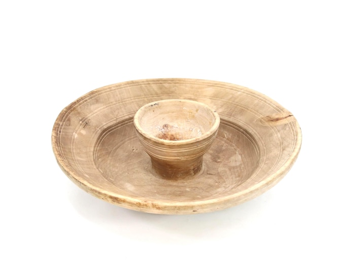 Norwegian Wooden Sovelfat Mid 1800s | Antique Telemark Serving Bowl | Scandinavian Folk Art