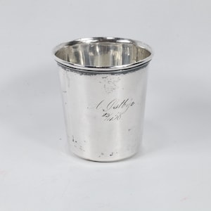 Copa Kiddush de plata esterlina martillada / Copa bautista noruega tradicional / Regalo de boda judío / Copa de vino de Pesaj / Fábrica de platería Thune