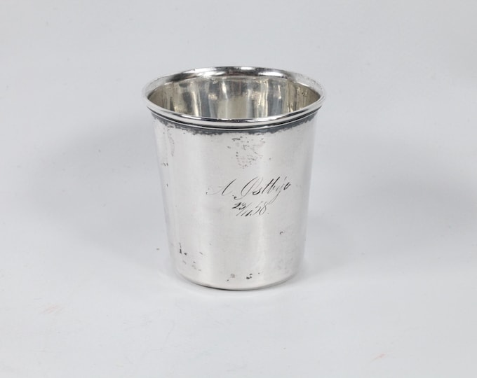 Hammered Sterling Silver Kiddush Cup | Traditional Norwegian Baptist Cup | Jewish Wedding Gift | Pessach Wine Cup | Thune silverware factory