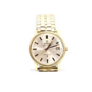 Omega Constellation Automatic Chronometer Watch | Gold on Steel 35mm | Vintage Swiss Luxury Wristwatch Serviced Running Strong