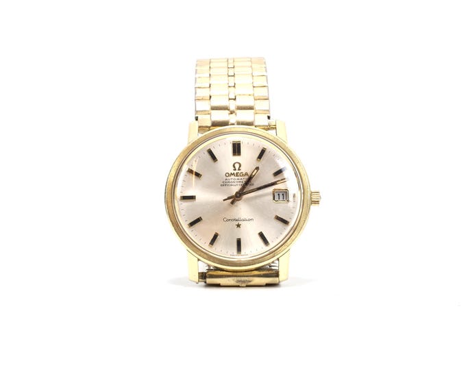 Omega Constellation Automatic Chronometer Watch | Gold on Steel 35mm | Vintage Swiss Luxury Wristwatch Serviced Running Strong