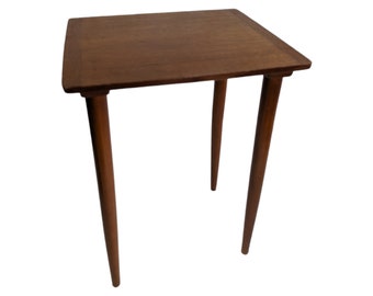 Norwegian small coffee table  - small coffee table with teak table top