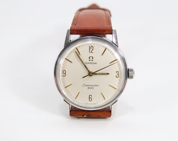 Omega Seamaster 600 | Vintage Swiss Wristwatch 1960s | Cal 601 Hand Wound Mechanical Watch | Stainless Steel Case | Classic Men’s Omega