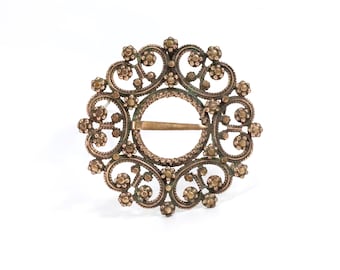 Norwegian Bunad Brooch | Folk Art Jewelry | Handcrafted in Norway | Scandinavian Brooch | Cultural Heritage Pendant