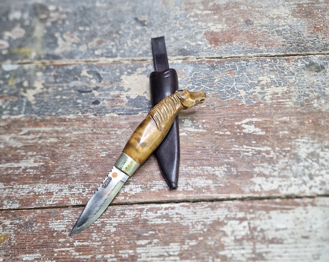 Exquisite Norwegian Handmade Collectible Knife with Forged Blade - Scandinavian Delight