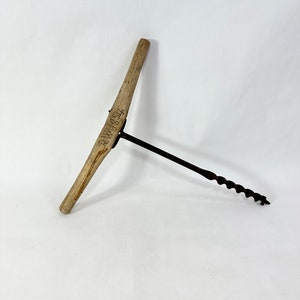 Norwegian Auger 1854 RW - Antique Hand Tool for Farm Use or Rustic Decor