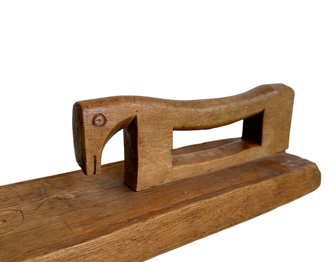 Stunning antique 1800s mangle board - Norwegian chip carving art - wedding gift from the husband