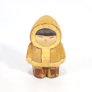 Lisa Larson Eskimo Girl Figurine | Swedish Pottery | Children Of The World | Art Collectible | Scandinavian Decor