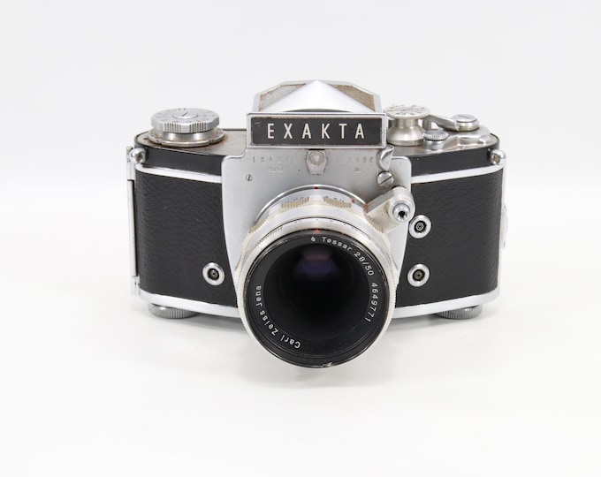 Vintage Exakta Varex IIb 35mm SLR Camera | Ihagee Dresden with Carl Zeiss Jena Tessar 50mm f2.8 Lens Classic Film Camera