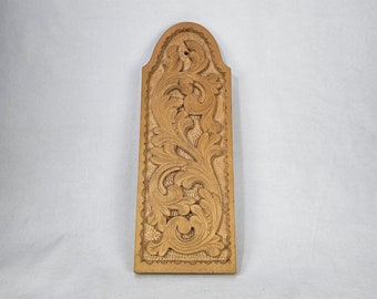 Vintage Norwegian Folk Art Breadboard - Hand Carved Rosemaled Design - Signed 1978 Authentic Piece - Rustic Kitchen Decor