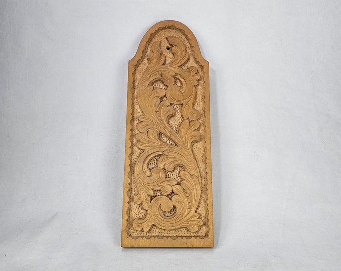 Vintage Norwegian Folk Art Breadboard - Hand Carved Rosemaled Design - Signed 1978 Authentic Piece - Rustic Kitchen Decor