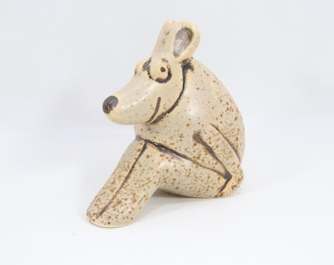 Lisa Larson Otis Figurine | Vintage Swedish Gustavsberg Stoneware Animal | Scandinavian Ceramic Art Collectible