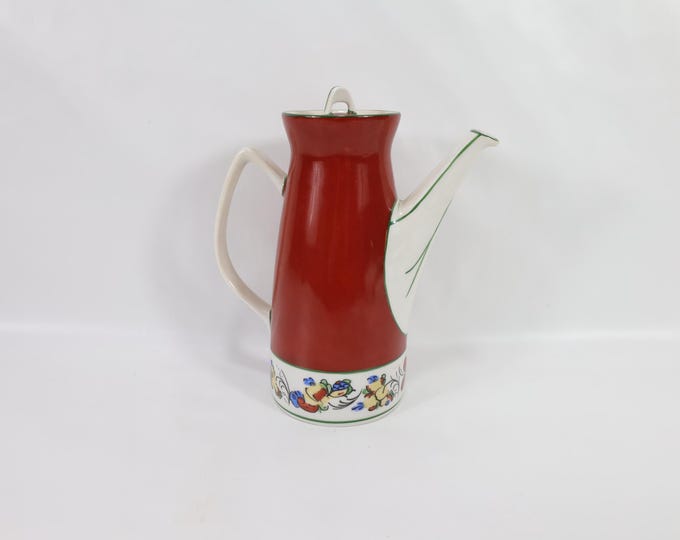 Norwegian Porsgrund Porcelain Teapot | 1970s Nordic Teapot | Hand-Painted Porcelain | Signed Artisan Pottery | Scandinavian Design Gift