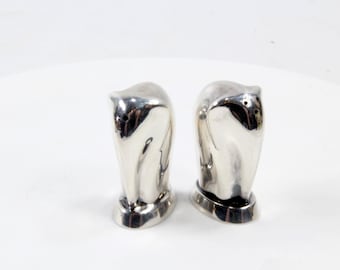 Vintage elephant Salt & Pepper Shakers | 830 Sterling Silver Shakers | Scandinavian Tableware | Silver Gift Shakers | Flatware Decor