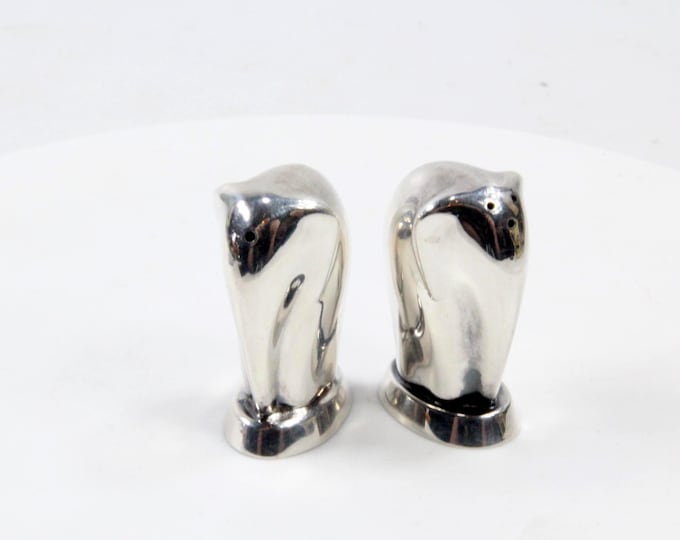 Vintage elephant Salt & Pepper Shakers | 830 Sterling Silver Shakers | Scandinavian Tableware | Silver Gift Shakers | Flatware Decor