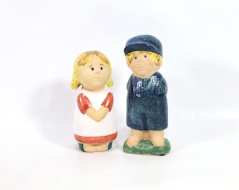 Gustavsberg Emil & Ida Ceramic Figures by Lisa Larson | Nordic Collectible | Astrid Lindgren Gift | 1970s Keepsake
