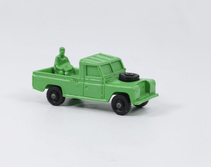 Vintage 1960s Tomte Lærdal Green Toy Car | Norwegian Collectible | Land Rover | Rare Green Tomte Laerdal Edition | Retro Toy