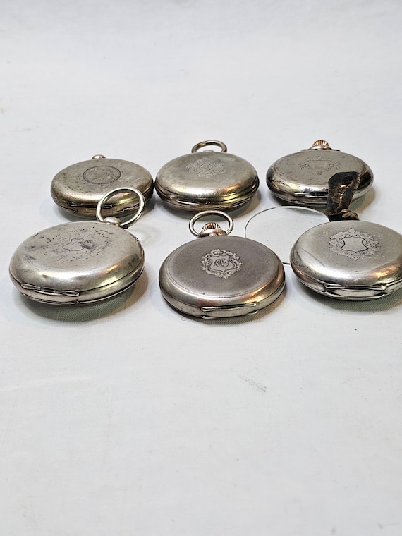 Lot of 6 antique pocket watches - Pocket watch pa… - image 2