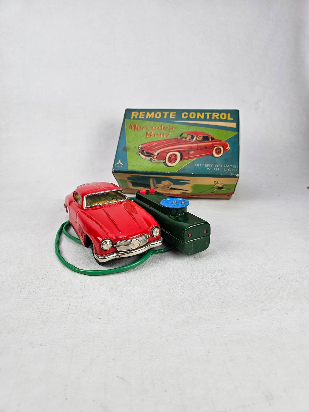 Vintage SSS Shoji Mercedes Benz Tinplate Remote Controlled Vintage SSS Shoji Mercedes Benz Tinplate Remote Controlled