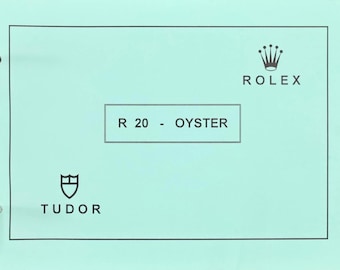 Rolex Oyster R20 Parts Catalogue 1995 | Vintage Rolex Tudor Manual | Watchmaker Service Book | Collectible Horology Reference
