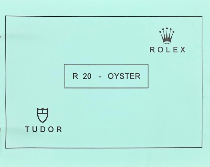Rolex Oyster R20 1995 Parts Catalogue Vintage Rolex Tudor Watch Service Manual Collectible Horology Reference Book