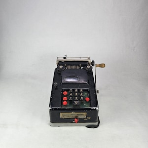 Sällsynt antik Remington Rand-kalkylator - Fullt fungerande fakturerings- och summeringsmaskin från 1900-talet - Tillverkad i USA