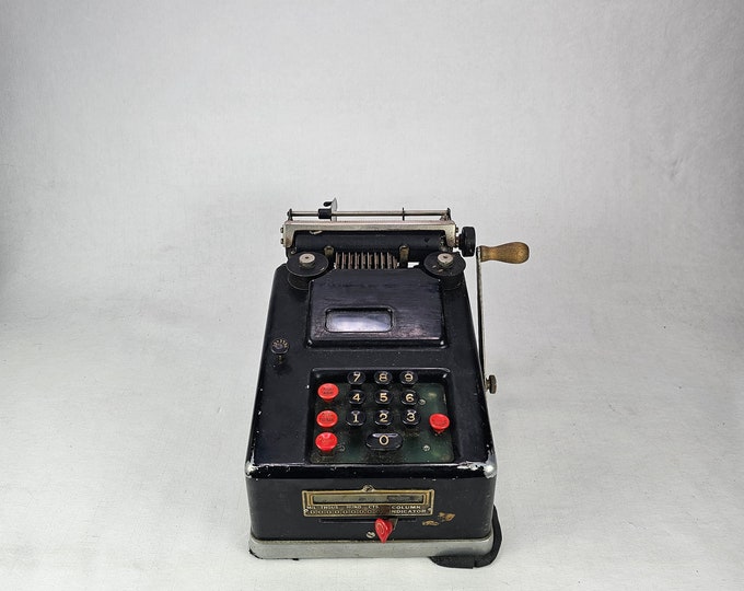 Rare Antique Remington Rand Calculator - Fully Functional 1900s Billing and Adding Machine - Made in USA