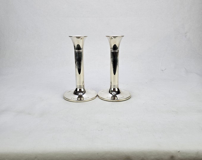 Timeless Vintage Norwegian Candlesticks - Stunning Pair of Art Deco Sterling Silver Candle Holders