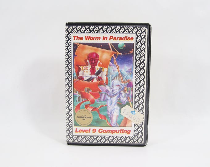 The Worm in Paradise C64 | 1985 Commodore 64 Cassette Game by Level 9 | Tested Vintage Sci-Fi Adventure | Retro Computer Collectible