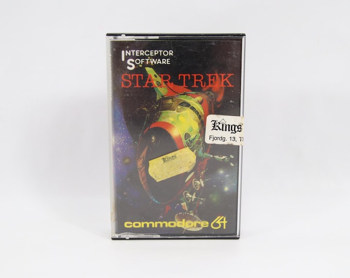 Star Trek C64 | 1983 Commodore 64 Cassette Game by Interceptor Micros | Tested Retro Space Strategy Game | Vintage Computer Collectible