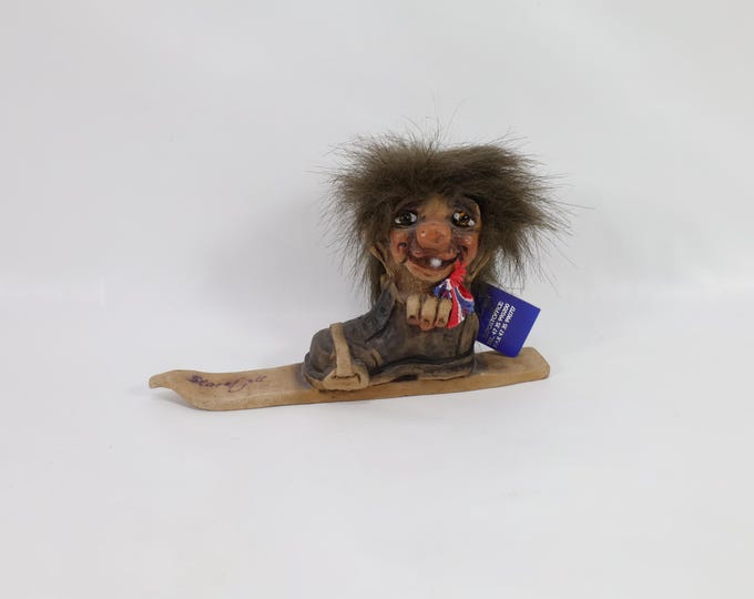Norwegian Fosse Trolls | Handmade Chalk & Clay Figures | Folklore Decor | Fantasy Collectibles | Rustic Charm