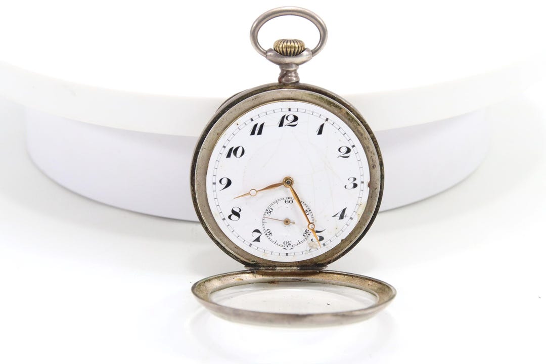 Antique Swiss Silver Pocket Watch | Early 1900s 0.800 Silver Case ...