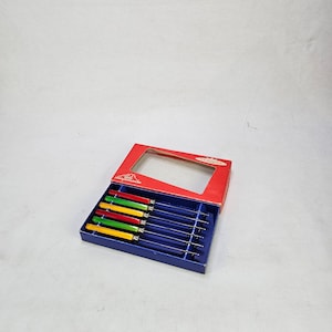 Vintage Retro Cutlery - Skaugum Colorful Fruit Knives - Norwegian Scandinavian Design