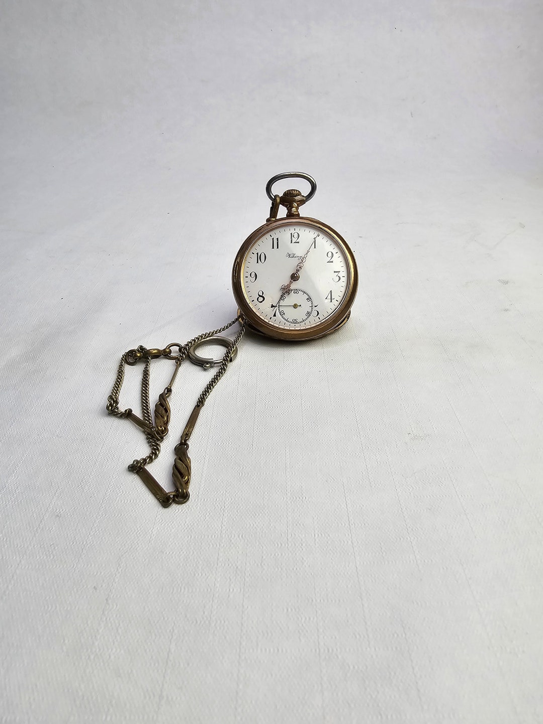 Hermoso reloj de bolsillo Reloj de padrinos Viking swizz made