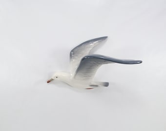 Porsgrund Porcelain Seagull Wall Sculpture - Flying Bird, 2006